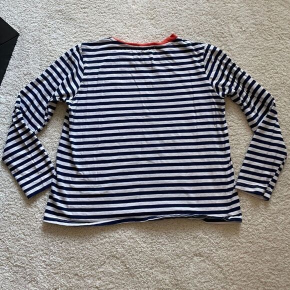 EUC Mod Ref long sleeve tee size small navy/white - Picture 3 of 4